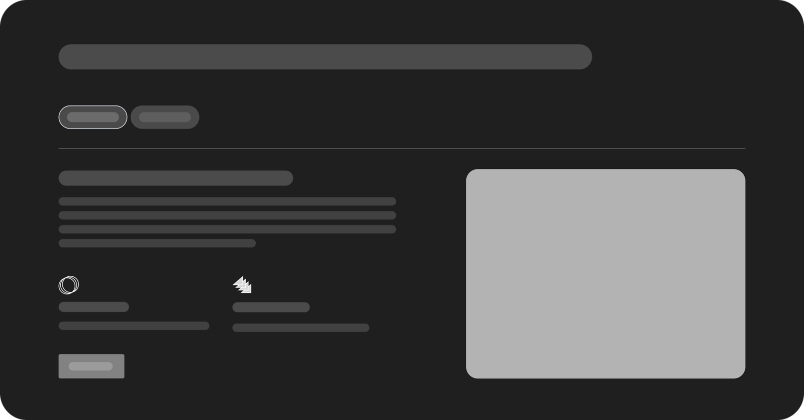 Service page wireframe