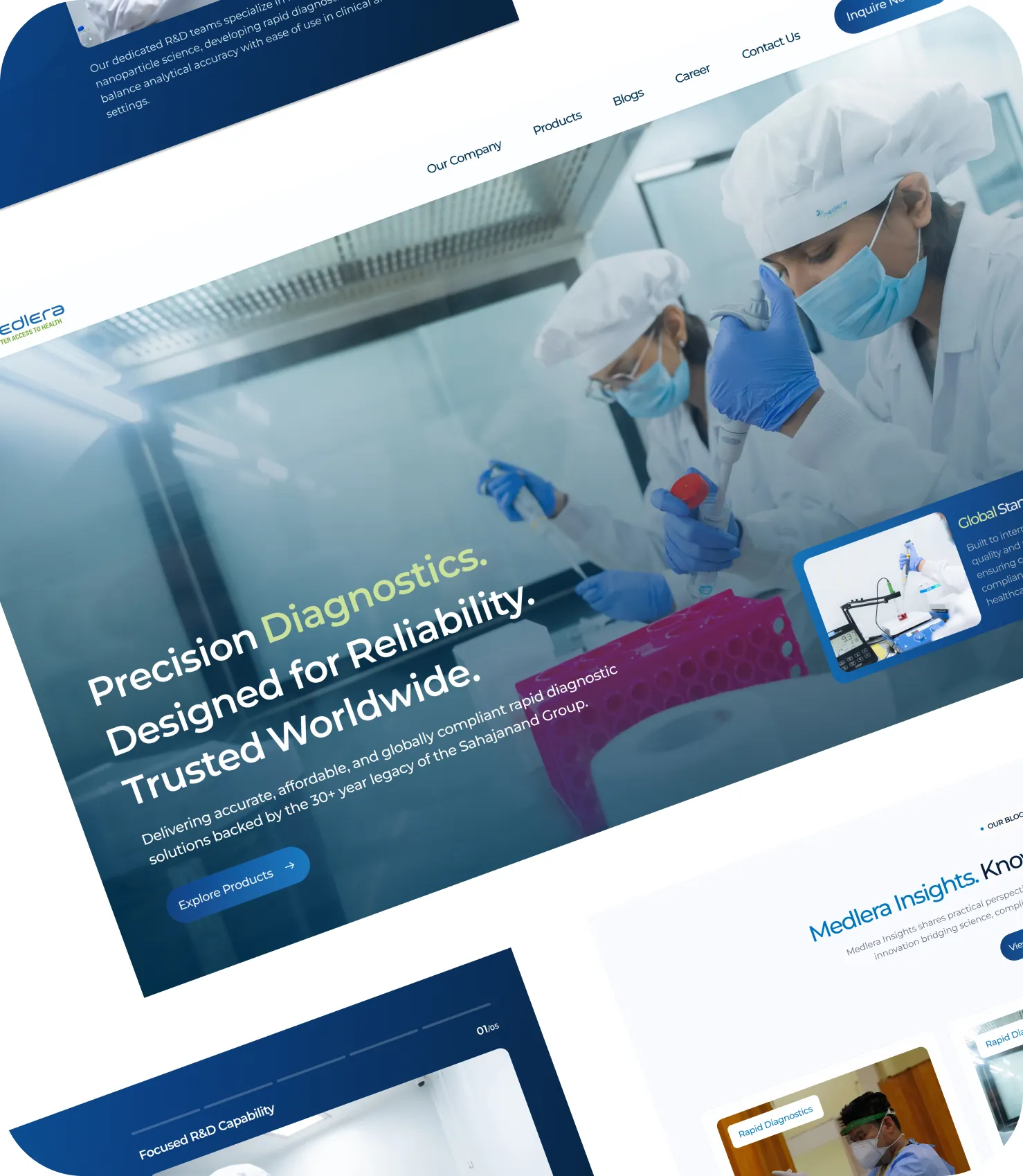 Medlera website pages