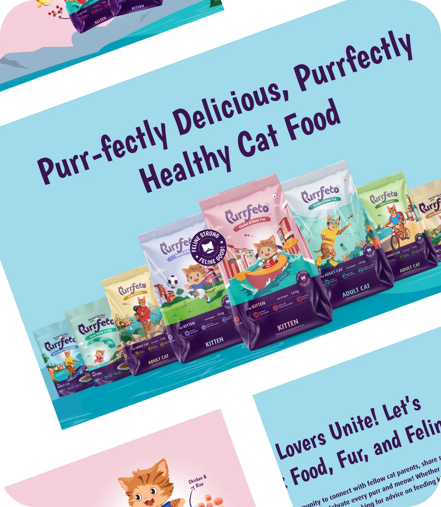 Purrfeto website pages