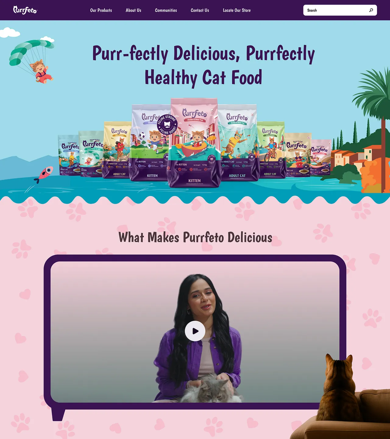 The Purrfeto homepage