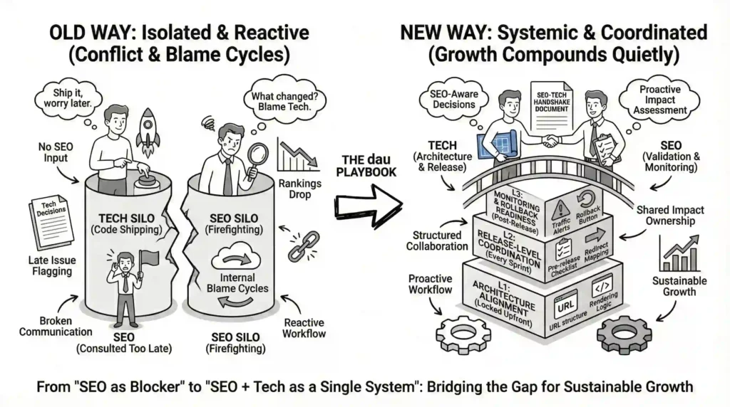 dau Playbook for tech plus seo coordination